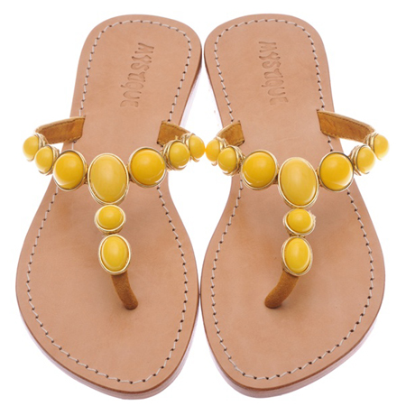 Mystique Yellow Marble Sandal